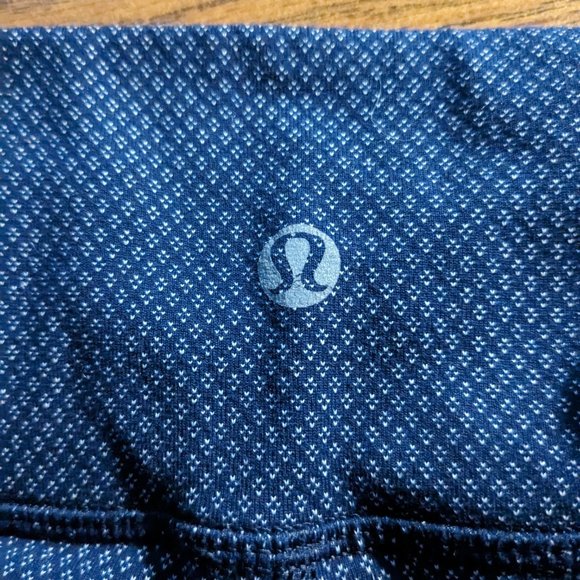 Lululemon Wunder Under Pacific Pointe Jacquard True Navy Onyx Blue size 6 -Rare! - Picture 13 of 14